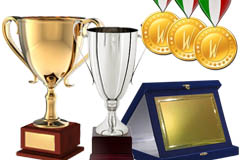 Coppe, trofei e medaglie per le tue premiazioni